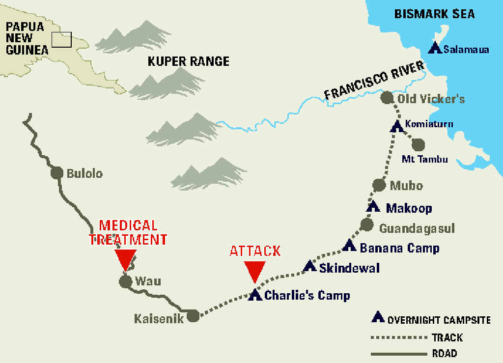 A map showing where the attack took place in PNG. A map showing where the attack took place in PNG.